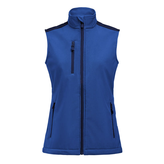 Printer PRIME Prime Softshell Weste Damen in Kobalt/Marine – mit Firmenlogo individualisierbar