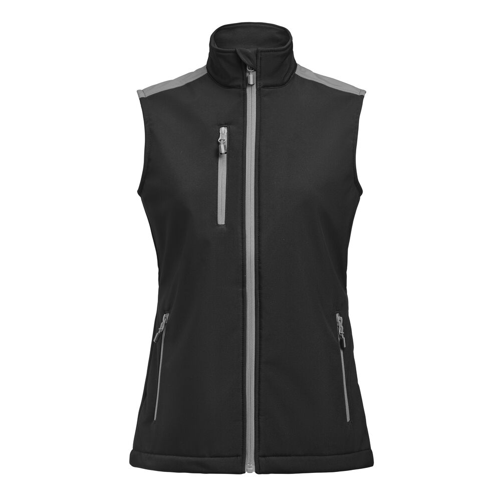 Printer PRIME Prime Softshell Weste Damen in Schwarz/Antrazit – mit Firmenlogo individualisierbar