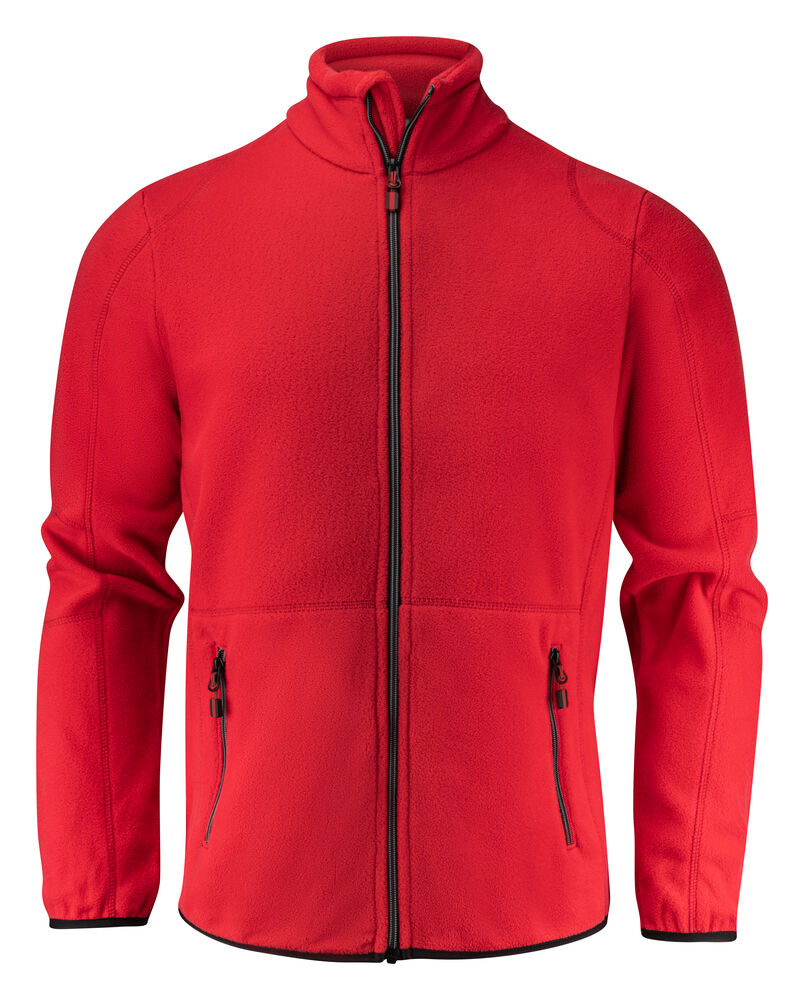 Printer Essentials Speedway Fleecejacke Herren in Rot – mit Firmenlogo individualisierbar