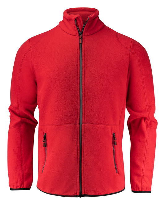 Printer Essentials Speedway Fleecejacke Herren in Rot – mit Firmenlogo individualisierbar
