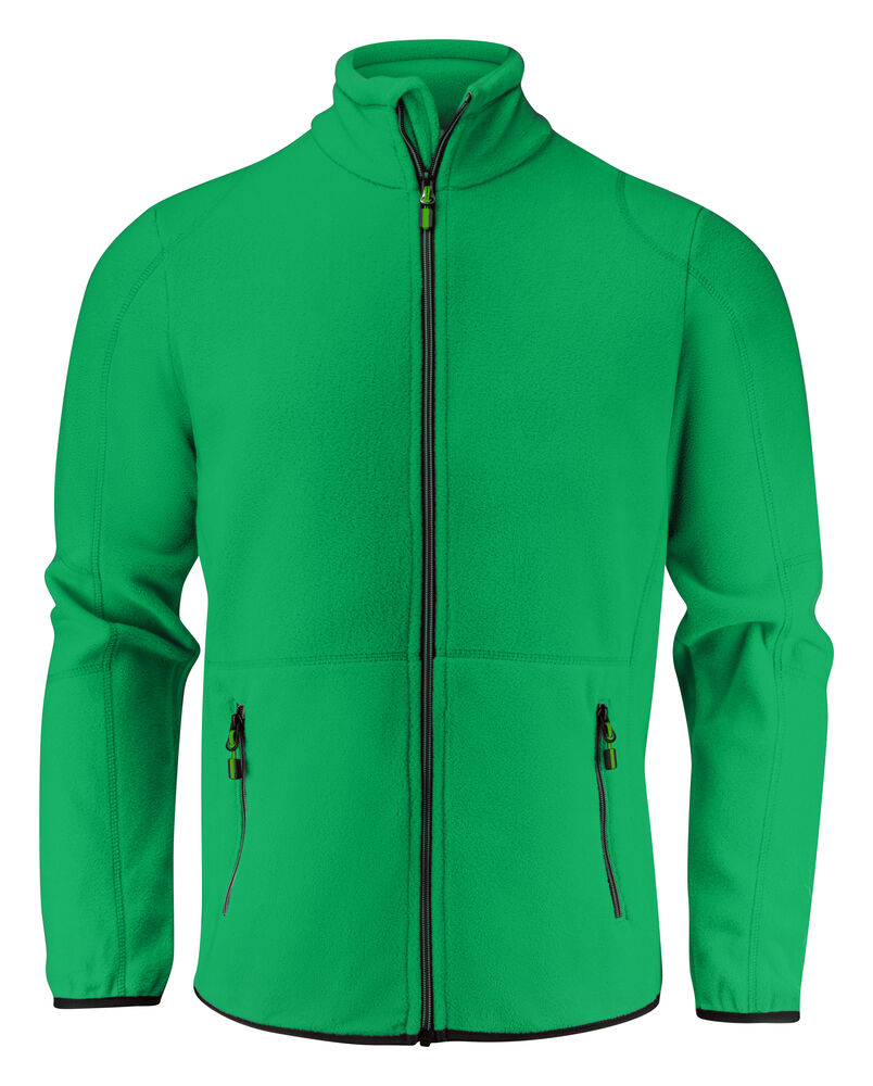 Printer Essentials Speedway Fleecejacke Herren in Grün – mit Firmenlogo individualisierbar