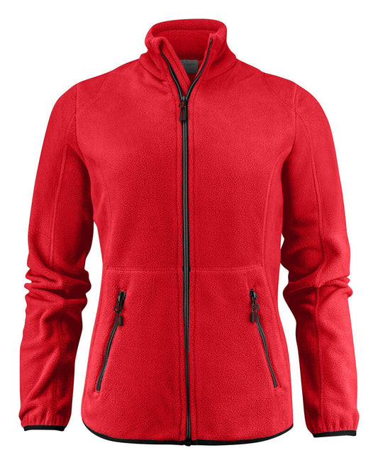 Printer Essentials Speedway Fleecejacke Damen in Rot – mit Firmenlogo individualisierbar