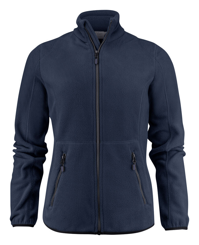 Printer Essentials Speedway Fleecejacke Damen in Marine – mit Firmenlogo individualisierbar