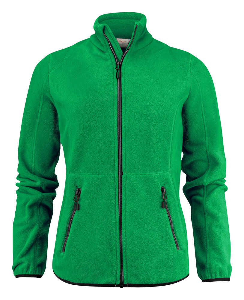 Printer Essentials Speedway Fleecejacke Damen in Grün – mit Firmenlogo individualisierbar