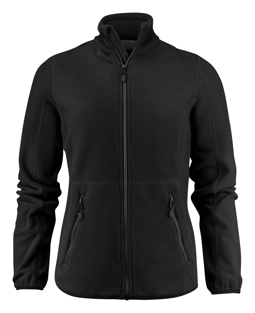 Printer Essentials Speedway Fleecejacke Damen in Schwarz – mit Firmenlogo individualisierbar