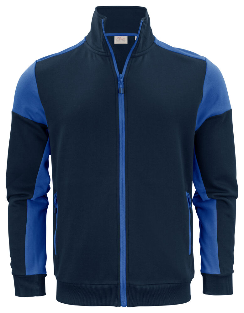 Printer PRIME Prime Sweater Full Zip Herren in Marine/Kobalt – mit Firmenlogo individualisierbar