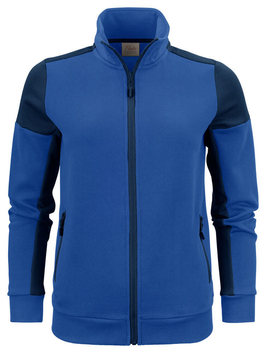 Printer PRIME Prime Sweater Full Zip Damen in Kobalt/Marine – mit Firmenlogo individualisierbar