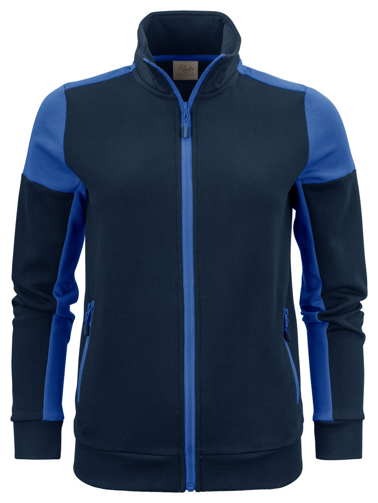 Printer PRIME Prime Sweater Full Zip Damen in Marine/Kobalt – mit Firmenlogo individualisierbar