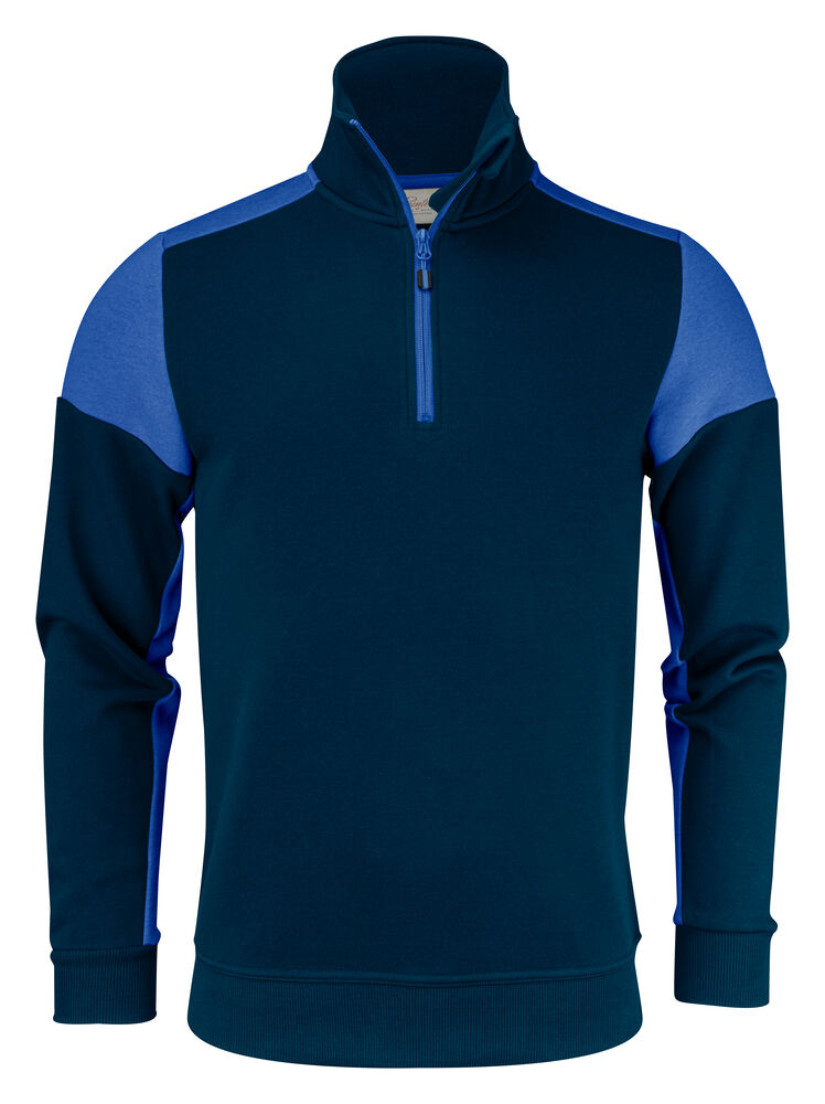 Printer PRIME Prime Halfzip Sweater Unisex in Marine/Kobalt – mit Firmenlogo individualisierbar