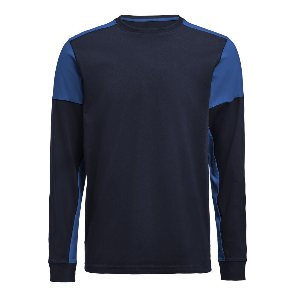 Printer PRIME Prime T-shirt Long Sleeve T-shirt Herren in Marine/Kobalt – mit Firmenlogo individualisierbar