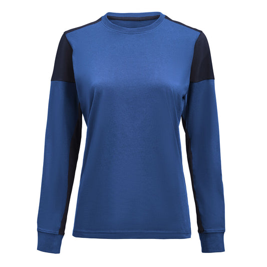 Printer PRIME Prime T-shirt Long Sleeve T-shirt Damen in Kobalt/Marine – mit Firmenlogo individualisierbar