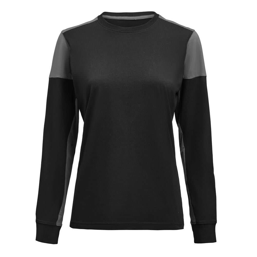 Printer PRIME Prime T-shirt Long Sleeve T-shirt Damen in Schwarz/Antrazit – mit Firmenlogo individualisierbar