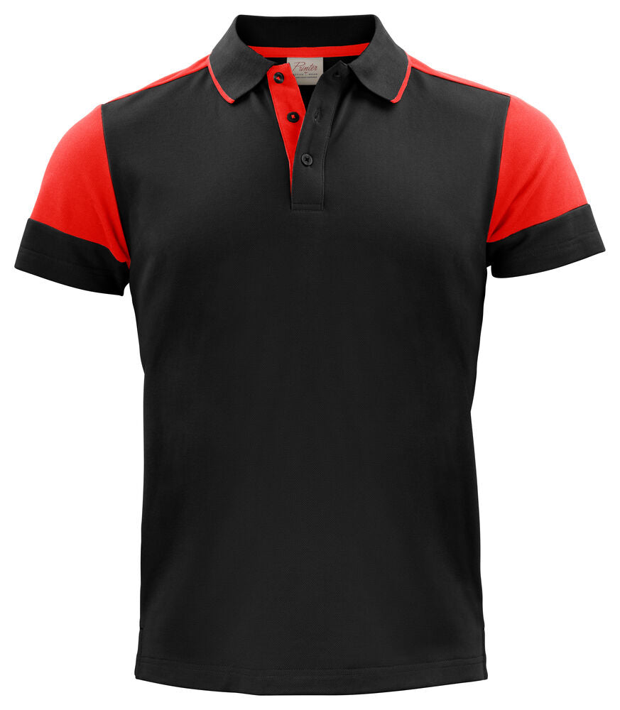 Printer PRIME Prime Polo Herren in Schwarz/Rot – mit Firmenlogo individualisierbar