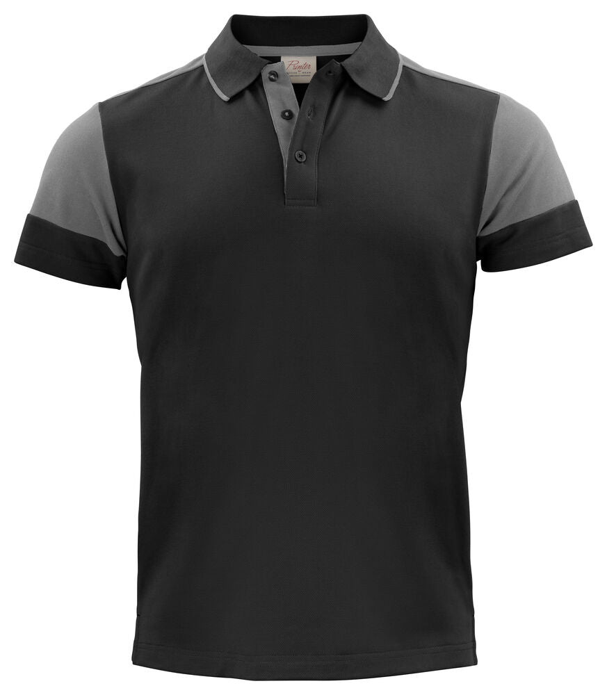Printer PRIME Prime Polo Herren in Schwarz/Anthrazit – mit Firmenlogo individualisierbar