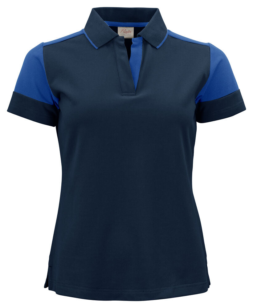 Printer PRIME Prime Polo Damen in Marine/Kobalt – mit Firmenlogo individualisierbar