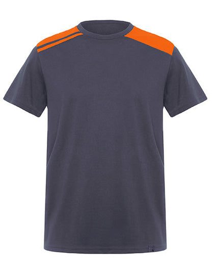 Roly Workwear T-Shirt Expedition RY8411 in Lead 23 / Orange 31
