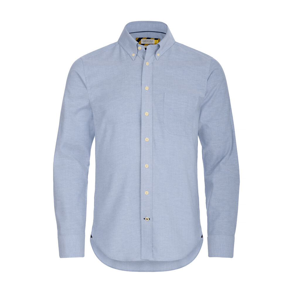 J.Harvest & Frost YB54 Oxford Hemd Slim Fit Herren in Himmelblau – mit Firmenlogo individualisierbar