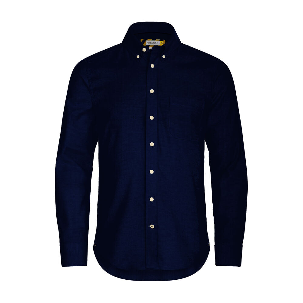 J.Harvest & Frost YB54 Oxford Hemd Slim Fit Herren in Marine – mit Firmenlogo individualisierbar