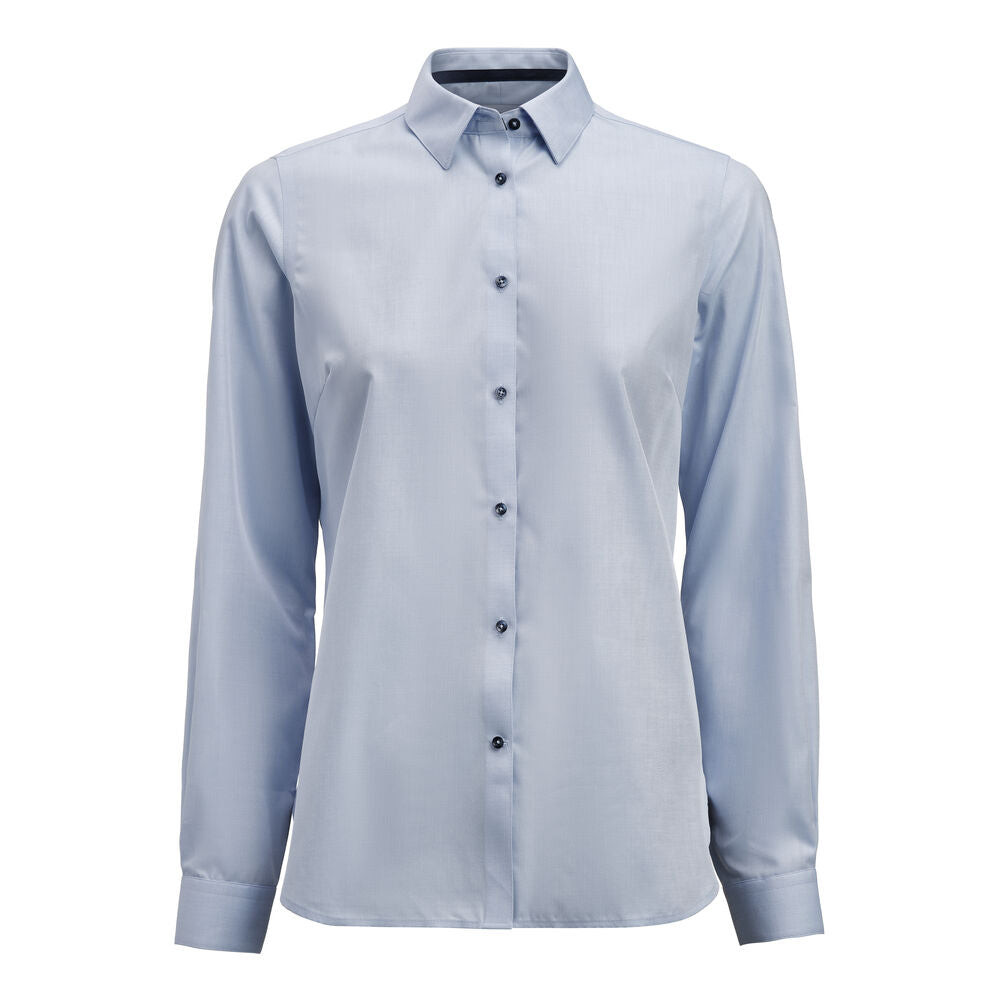 J.Harvest & Frost YB56 Twill Woman Contemporary in Himmelblau/Marine – mit Firmenlogo individualisierbar