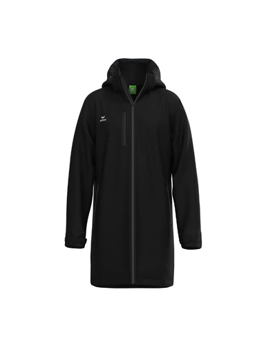 ERIMA CMPT Stadium Jacket in schwarz Vorderansicht