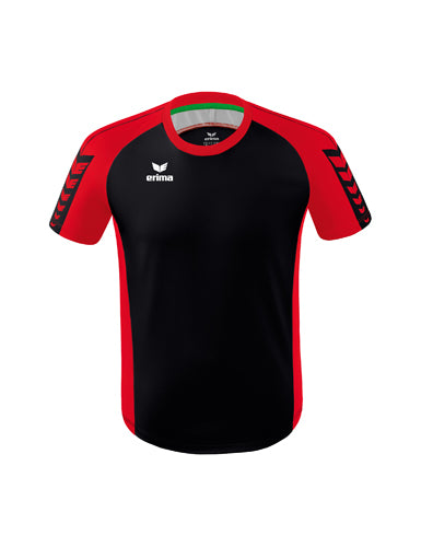 ERIMA Six Wings Trikot in schwarz/rot Vorderansicht