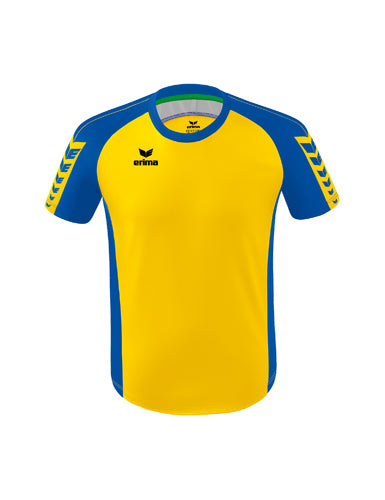 ERIMA Six Wings Trikot in gelb/new royal Vorderansicht