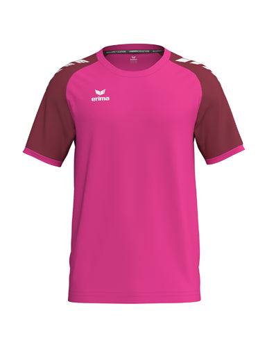 ERIMA WINGS Jersey Shortsleeve in pink glo/bordeaux Vorderansicht