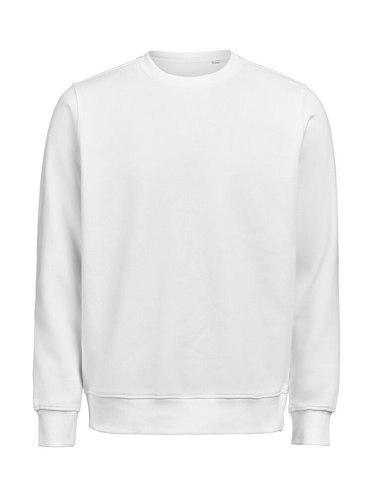 Untagged Movement UM Crewneck (OCS-RCS) Regular Fit Unisex in Weiß – mit Firmenlogo individualisierbar