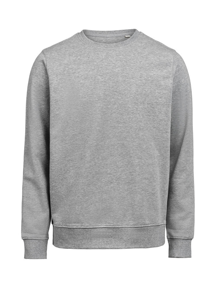Untagged Movement UM Crewneck (OCS-RCS) Regular Fit Unisex in Grau Meliert – mit Firmenlogo individualisierbar