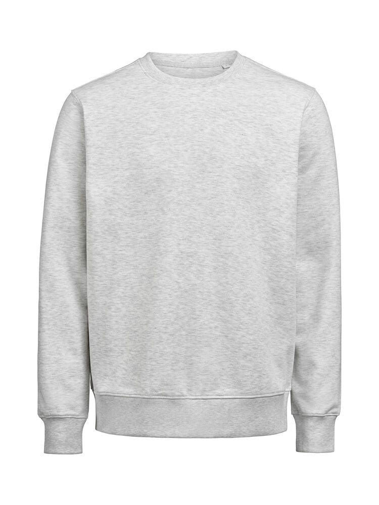 Untagged Movement UM Crewneck (OCS-RCS) Regular Fit Unisex in Aschgrau Meliert – mit Firmenlogo individualisierbar