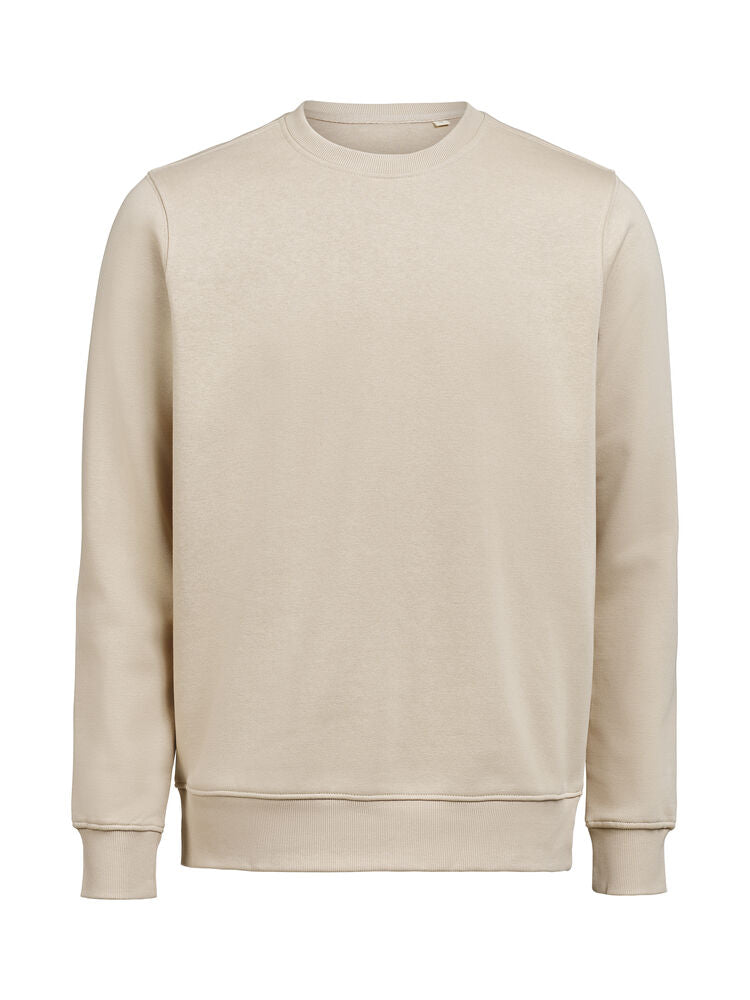 Untagged Movement UM Crewneck (OCS-RCS) Regular Fit Unisex in Latte – mit Firmenlogo individualisierbar