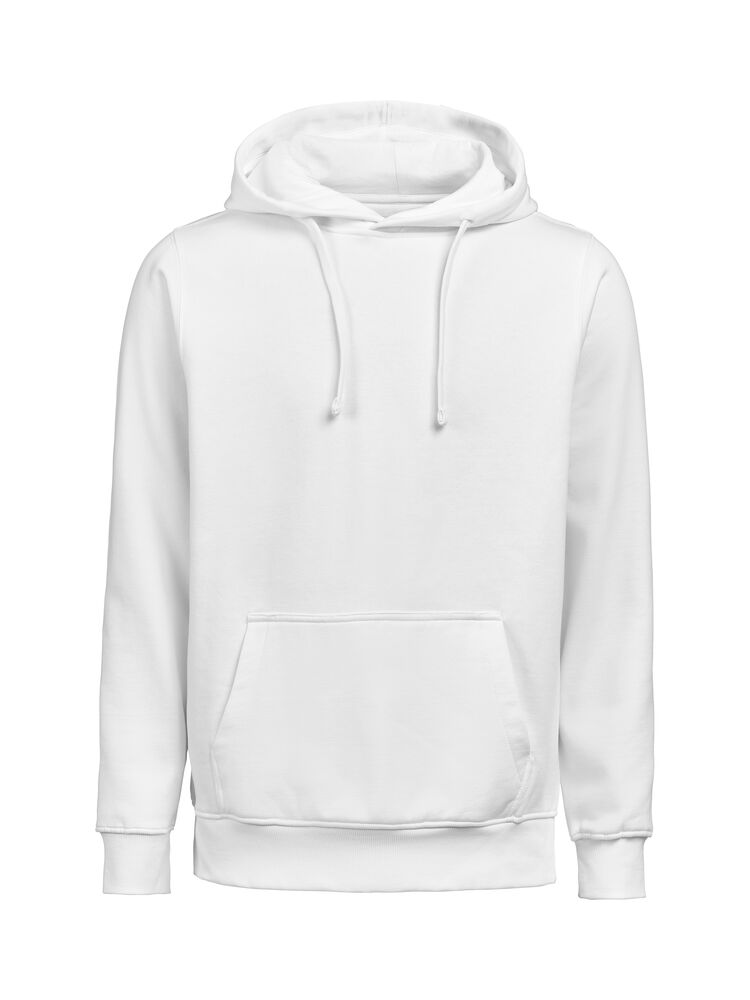 Untagged Movement UM Kapuzenpullover (OCS-RCS) Regular Fit Unisex in Weiß – mit Firmenlogo individualisierbar