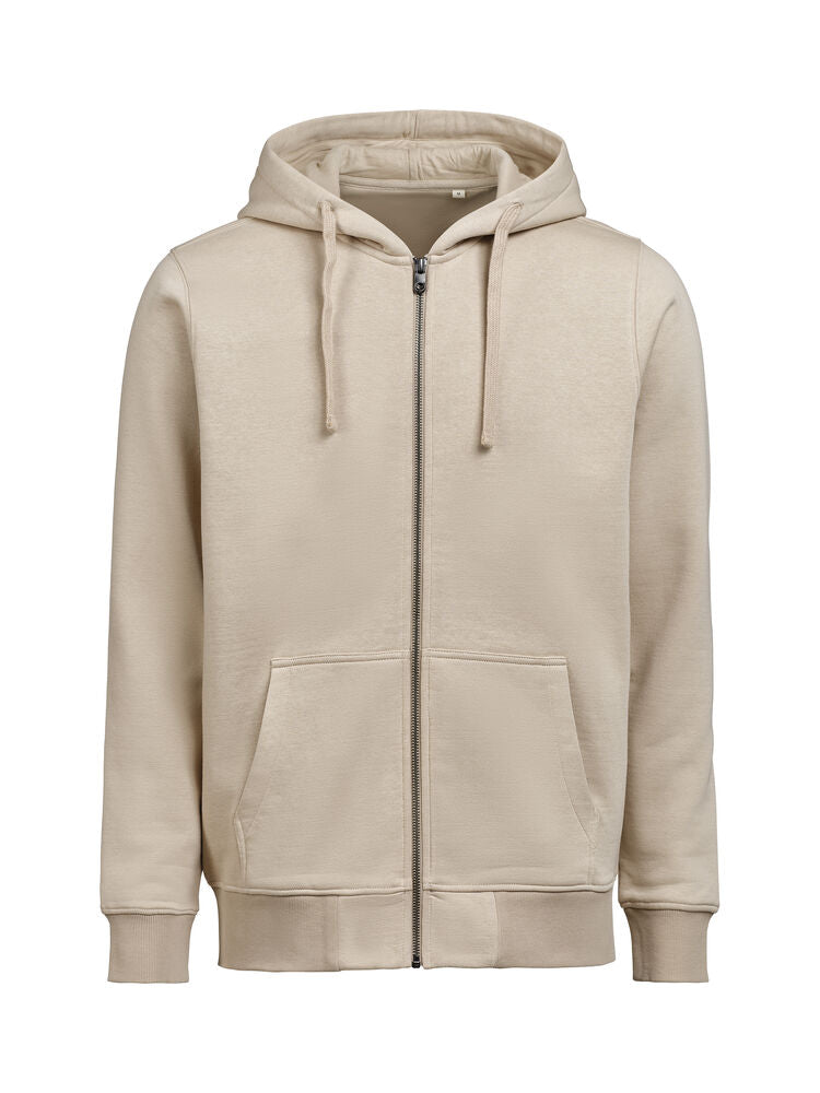 Untagged Movement UM Pullover mit Reißverschluss (OCS-RCS) Regular Fit Unisex in Latte – mit Firmenlogo individualisierbar