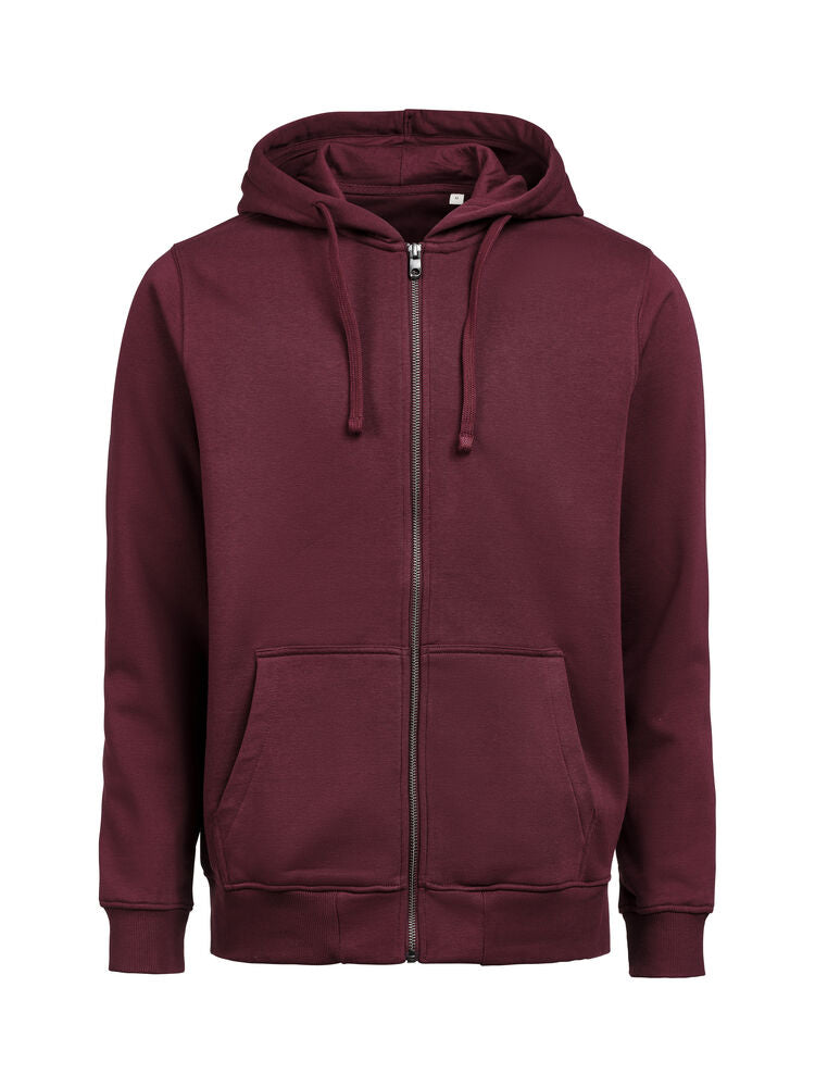 Untagged Movement UM Pullover mit Reißverschluss (OCS-RCS) Regular Fit Unisex in Prune – mit Firmenlogo individualisierbar