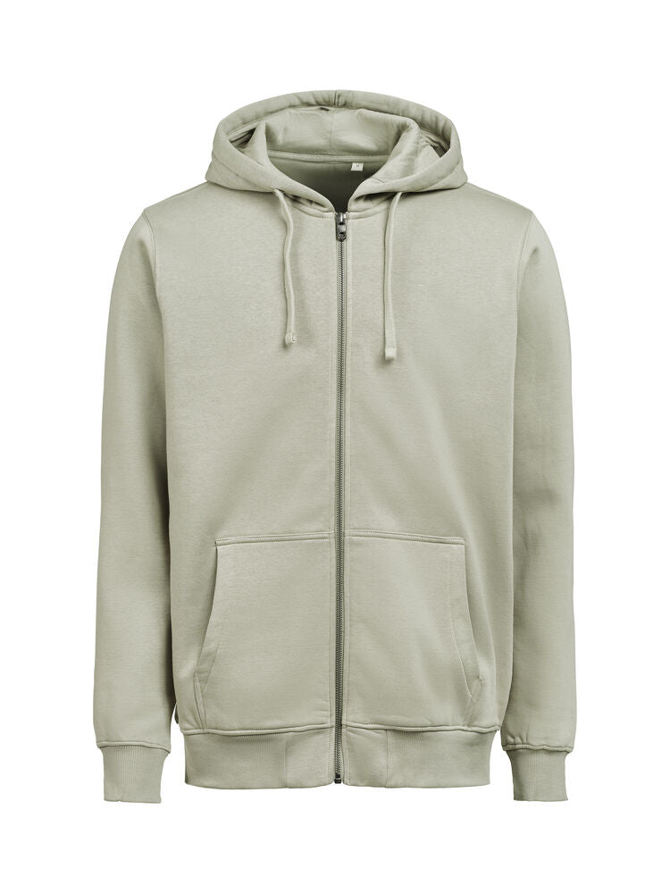 Untagged Movement UM Pullover mit Reißverschluss (OCS-RCS) Regular Fit Unisex in Sage – mit Firmenlogo individualisierbar