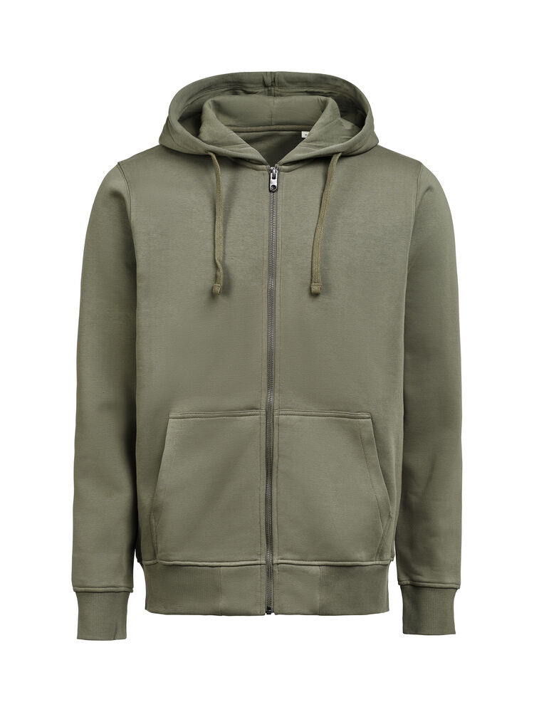 Untagged Movement UM Pullover mit Reißverschluss (OCS-RCS) Regular Fit Unisex in Thyme – mit Firmenlogo individualisierbar