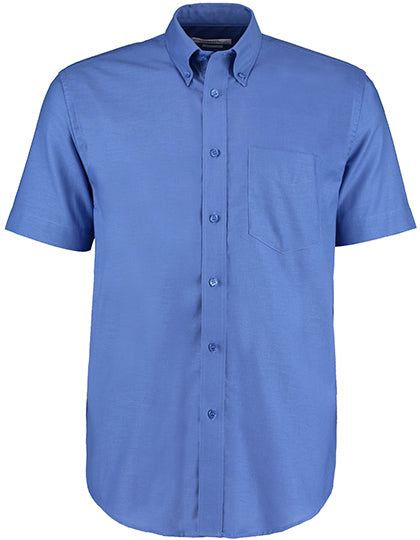 Kustom Kit Men´s Classic Fit Workwear Oxford Shirt Short Sleeve K350 in Italian Blue