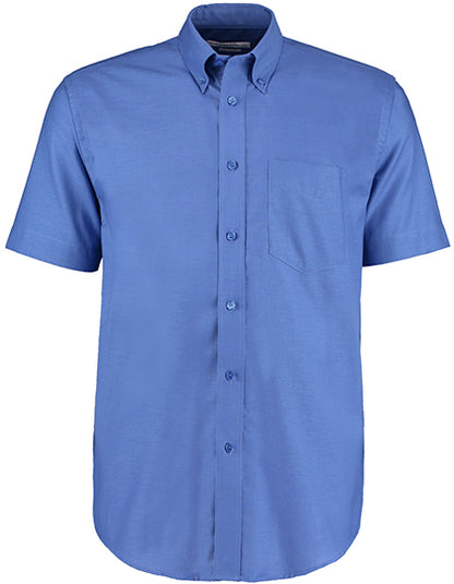 Kustom Kit Men´s Classic Fit Workwear Oxford Shirt Short Sleeve K350 in Italian Blue