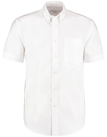 Kustom Kit Men´s Classic Fit Workwear Oxford Shirt Short Sleeve K350 in White