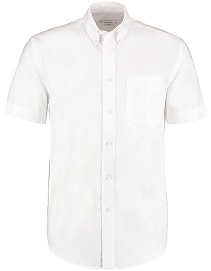 Kustom Kit Men´s Classic Fit Workwear Oxford Shirt Short Sleeve K350 in White