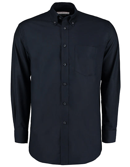Kustom Kit Men´s Classic Fit Workwear Oxford Shirt Long Sleeve K351 in French Navy