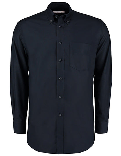 Kustom Kit Men´s Classic Fit Workwear Oxford Shirt Long Sleeve K351 in French Navy