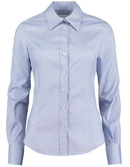 Kustom Kit Women´s Tailored Fit Corporate Oxford Shirt Long Sleeve K702 in Light Blue