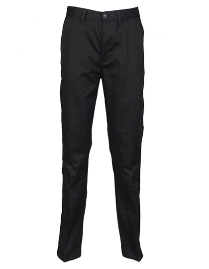 Henbury Ladies´ 65/35 Poly/Cotton Chino W641 in Black