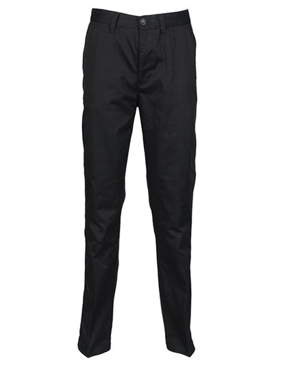 Henbury Ladies´ 65/35 Poly/Cotton Chino W641 in Black