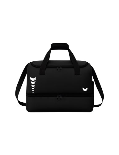 ERIMA INTRO LINE Sportsbag with bottom case in schwarz Vorderansicht