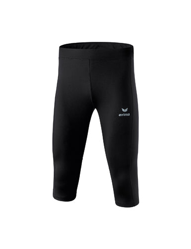 ERIMA Performance 3/4 Laufhose in schwarz Vorderansicht