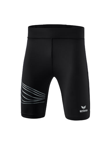 ERIMA RACING Lauftight kurz in schwarz Vorderansicht