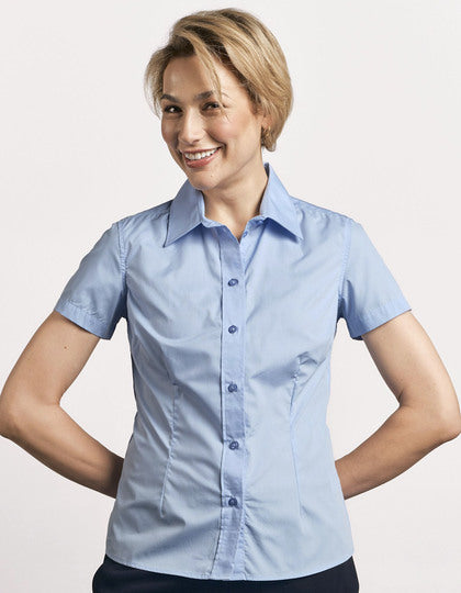 Promodoro Women´s Poplin Shirt Short Sleeve E6305 – Detailansicht 4