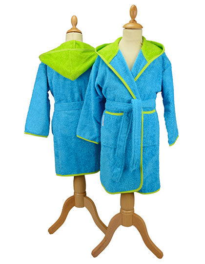 Boyzz&Girlzz® Hooded Bathrobe von ARTG – Produkt- und Farbansicht für Textildruck und Stickerei